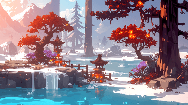 Epic fantasy anime concept art of a chain of floatin - AI-generated image created with Midjourney. Prompt: "Epic fantasy anime concept art of a chain of floatin"