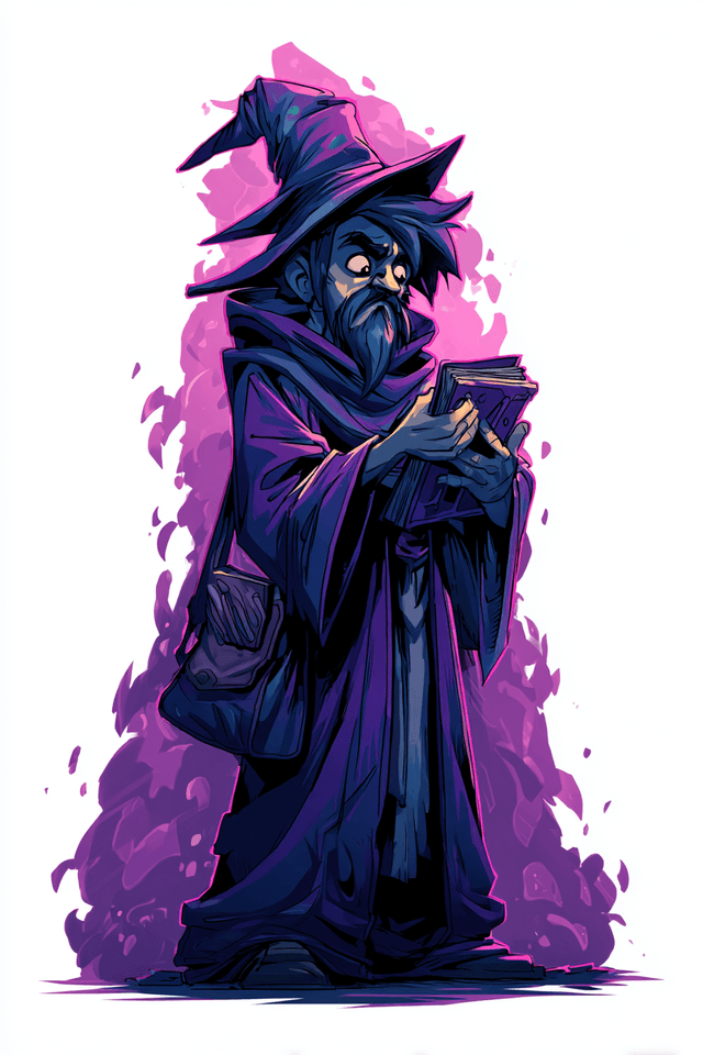 Full body cartoon illustration of a gangly teenage w - AI-generated image created with Midjourney. Prompt: "Full body cartoon illustration of a gangly teenage w"